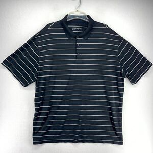 Nike Golf Performance‎ Polo Black and white Stripes Dri-Fit Mens Size XXL